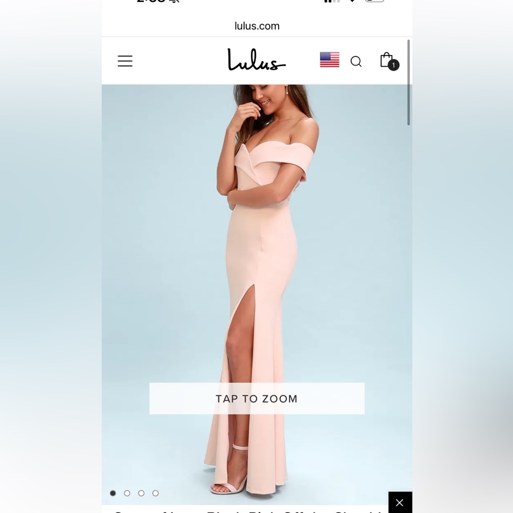 petal pink off the shoulder maxi dress